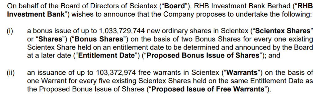 Share Bonus Issues Stock Splits And Free Warrants Dividend Magic